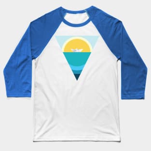 Paper boat in the sea Baseball T-Shirt
